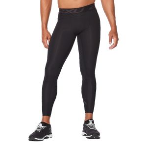 2XU Wind Defence Comp Tights Men's Black/Reflective - Running Free Canada
